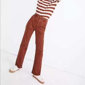 NWT High-Rise Bootcut Jeans: Garment-Dyed Carpenter Edition